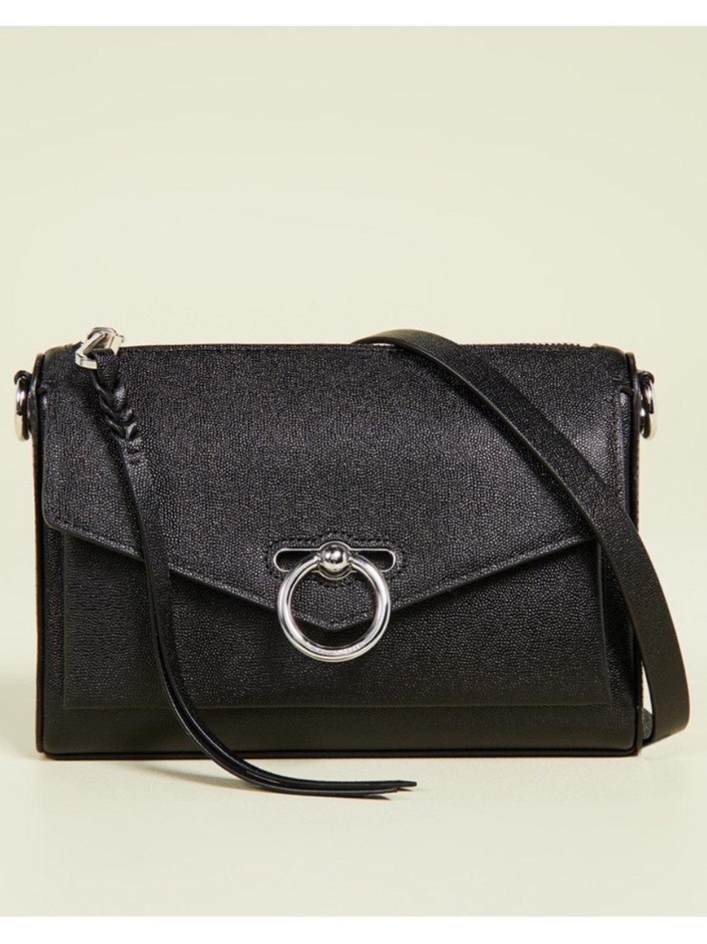 Rebecca Minkoff Black Pebbled Leather Crossbody